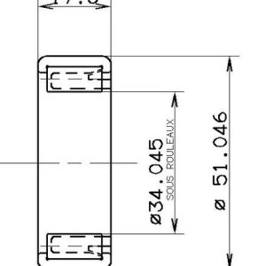 LEŽAJ RNU 12044 S01 SNR